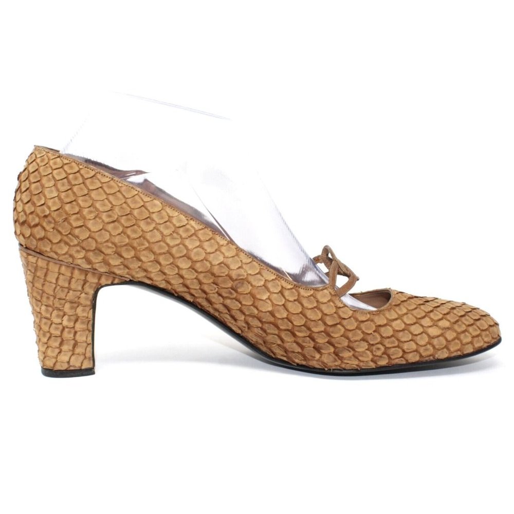 Vintage Manor Bourne For I. Magnin Co Wmens Size 10AAA Snakeskin Pumps Heels - Picture 7 of 12